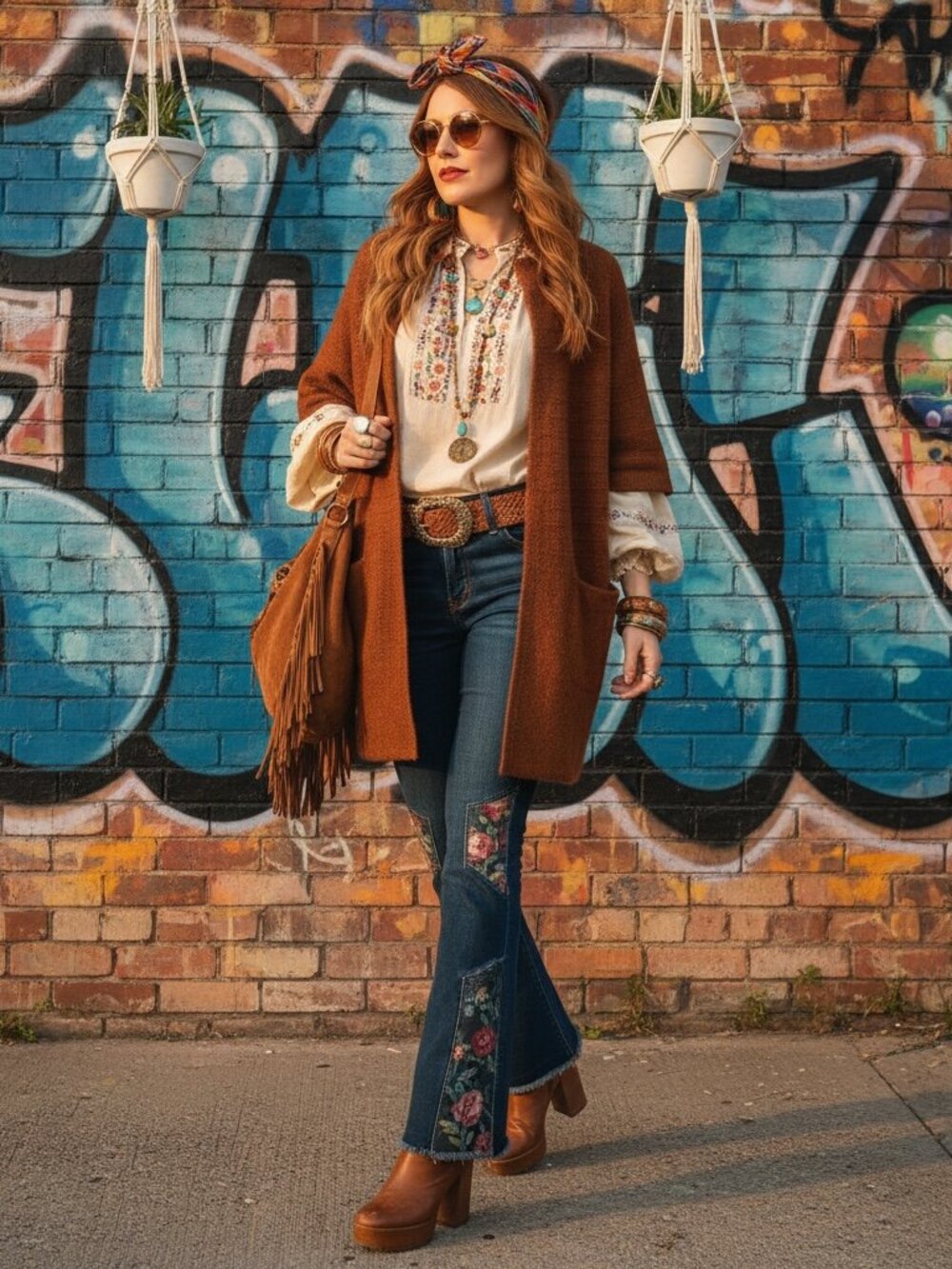 Old Navy Rust Brown Open Front Longline Cardigan Sweater | Size Small